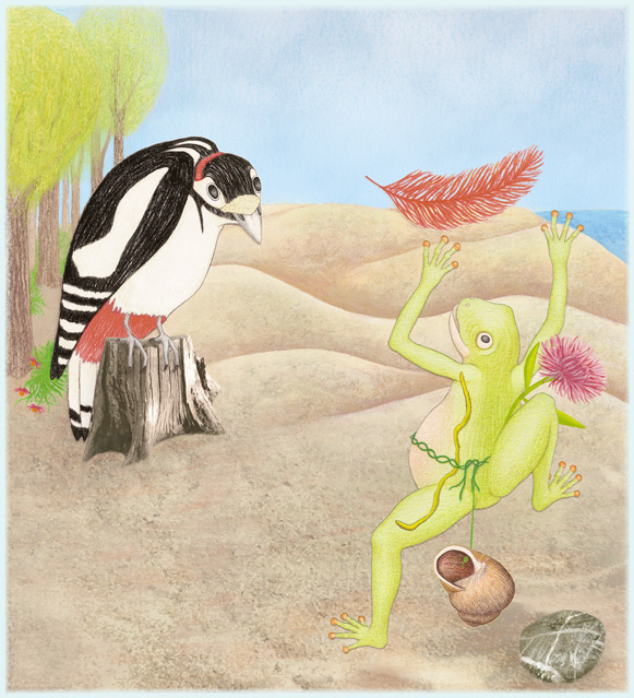 illustratie : kikker-prent8